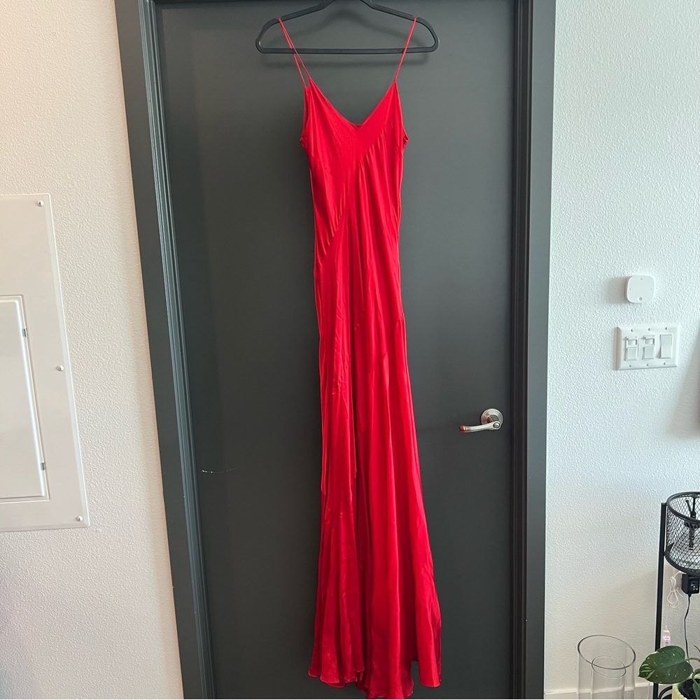 Cult Gaia Crissy gown maxi dress in red Size medium - Picture 10 of 11